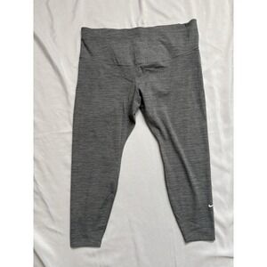 NEW Nike One Dri-FIT High-Rise Long Leggings Gray Plus Size Women's 3xlarge